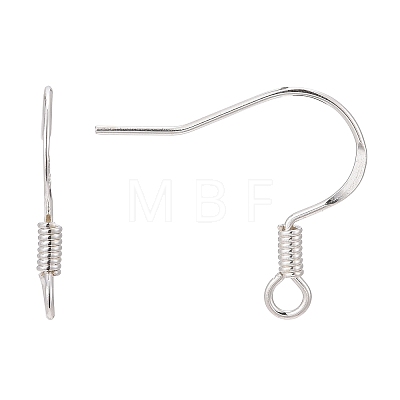 925 Sterling Silver Flat Coil Earwire LS-STER-S002-53-1