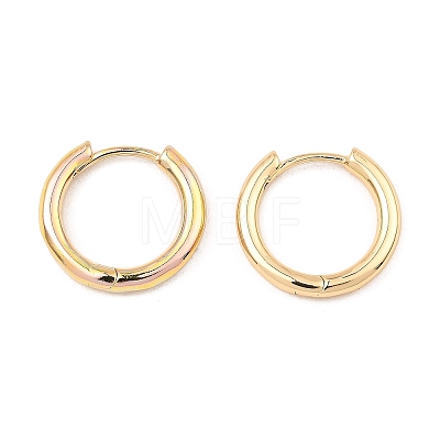 Brass Huggie Hoop Earrings EJEW-I289-22A-G-1