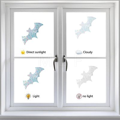 Gorgecraft Waterproof PVC Colored Laser Stained Window Film Adhesive Stickers DIY-WH0256-051-1