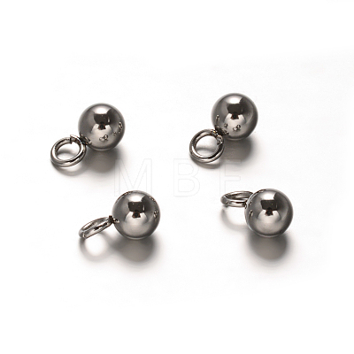 Round 304 Stainless Steel Charms STAS-D111-69-A-1