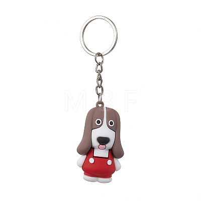 Cartoon Dog PVC Plastic Keychain KEYC-JKC00678-1