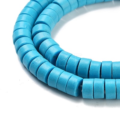 Synthetic Turquoise Beads Strands X-TURQ-G110-6x3mm-06-1