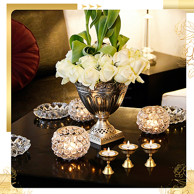 20Pcs Brass Candle Holders AJEW-WA0004-42-1