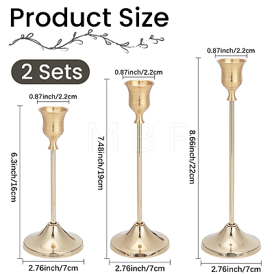 2 Bags Iron Candle Holder Sets AJEW-CN0007-88-1
