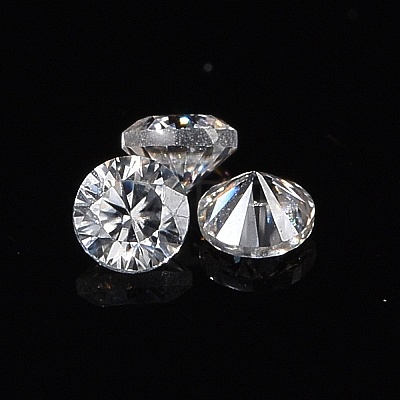 White D Color Round Cut Loose Moissanite Stones RGLA-WH0016-01H-1