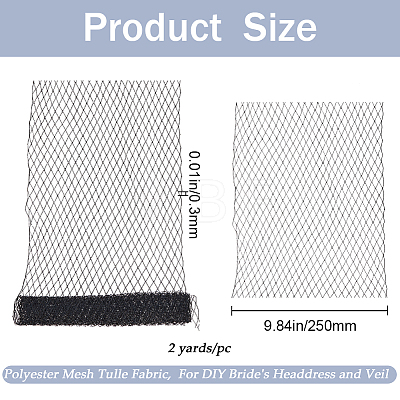 Big Eye Mesh Polyester Organza Veil DIY-WH0028-94A-1