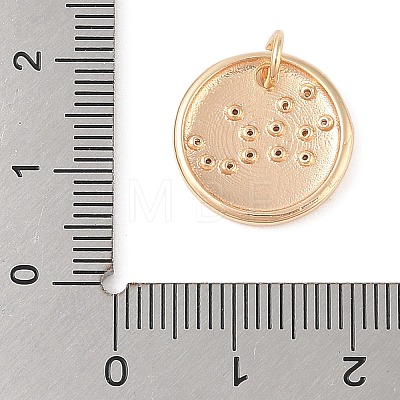 Brass with Clear Cubic Zirconia Pendants KK-N256-24F-G-1