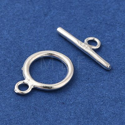 Sterling Silver Ring Toggle Clasps X-STER-A008-16-1