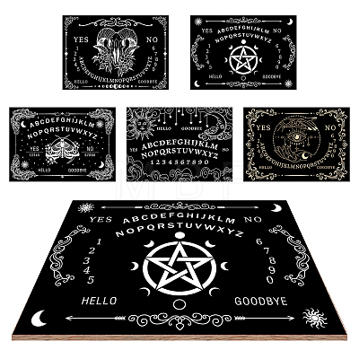 Pendulum Dowsing Divination Board Set DJEW-WH0324-041-1