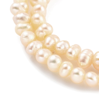 Natural Cultured Freshwater Pearl Beads Strands PEAR-C003-06D-1
