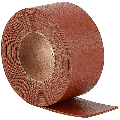 2M PVC Double Face Imitation Leather Ribbons SRIB-WH0011-127C-03-1