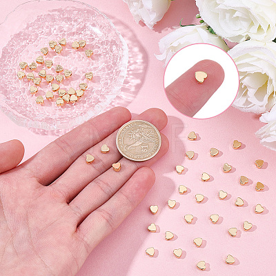 60Pcs Long-Lasting Plated Brass Beads KK-BBC0024-79-1
