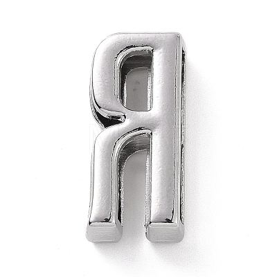 Alloy Letter Slide Charms FIND-A023-17R-1