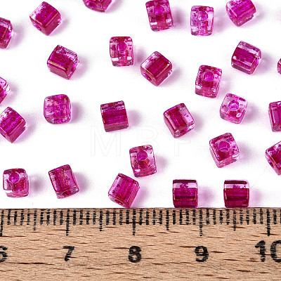 Transparent Inside Colours Glass Seed Beads SEED-T007-11C-1
