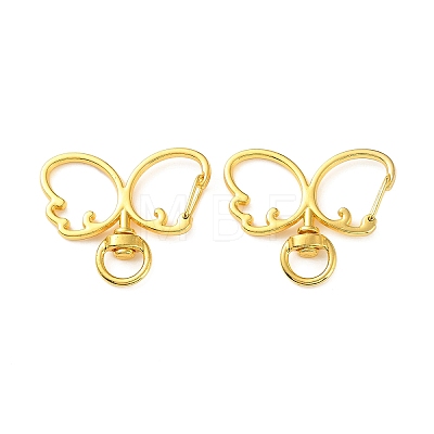 Zinc Alloy Swivel Clasps FIND-K026-02G-1