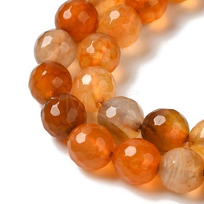 Dyed & Heated Natural Dragon Veins Agate Beads Strands G-P539-A01-19-1