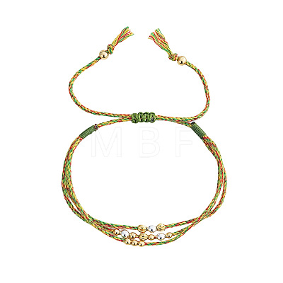 Adjustable Nylon and Cotton Multi-strand Bracelets QC4943-8-1