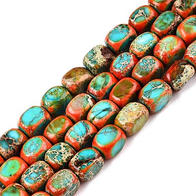 Natural Imperial Jasper Beads Strands G-N342-62G-1