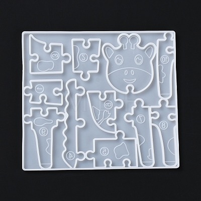 Giraffe DIY Puzzle Silicone Molds DIY-G046-20-1