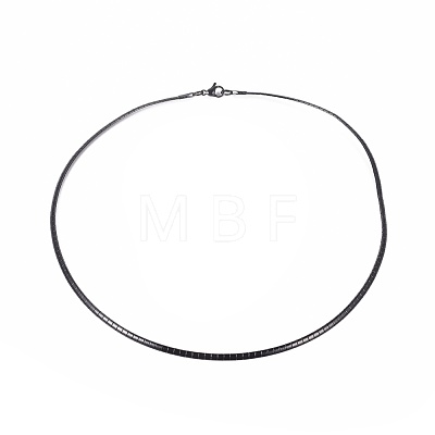 304 Stainless Steel Choker Necklaces and Bangles Jewelry Sets SJEW-L144-A03-B-1
