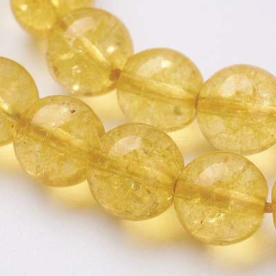 Synthetic Citrine Beads Strands G-C076-10mm-6A-1