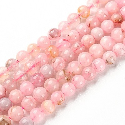 5 Strands Natural Rose Quartz Beads Strands G-YW0002-02-1