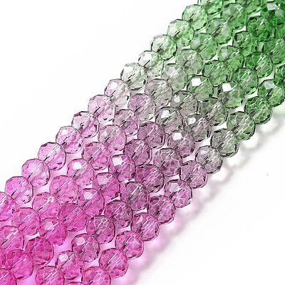 Transparent Glass Beads Strands GLAA-L045-01A-01-1