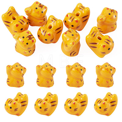 8Pcs 2 Styles Handmade Porcelain Beads PORC-TA0001-82-1
