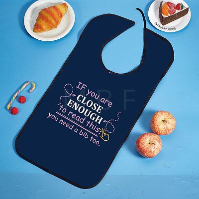 Washable Polyester Canvas Adult Bibs for Eating AJEW-WH0327-014-1