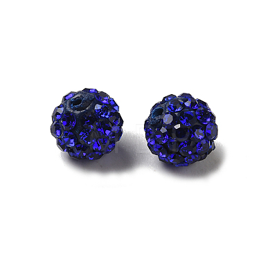 Grade A Rhinestone Pave Disco Ball Beads RB-Q101-9-1