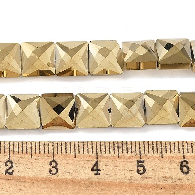 Electroplate Glass Beads Strands EGLA-L045-B-FP01-1