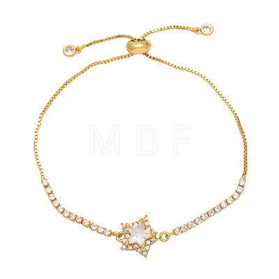 Adjustable Brass Box Chain Slider Bracelets WGB5F0D-06-1