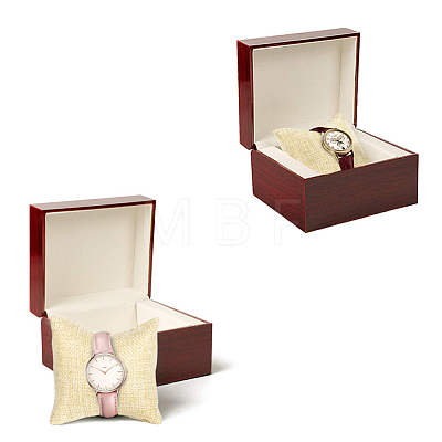 Kraft Hemp Pillow Holder for Jewelry Bracelet & Watch Displays X-BDIS-WH0002-01-1
