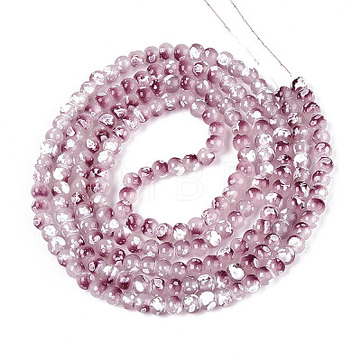 Baking Paint Glass Beads Strands DGLA-N015-4mm-05-1