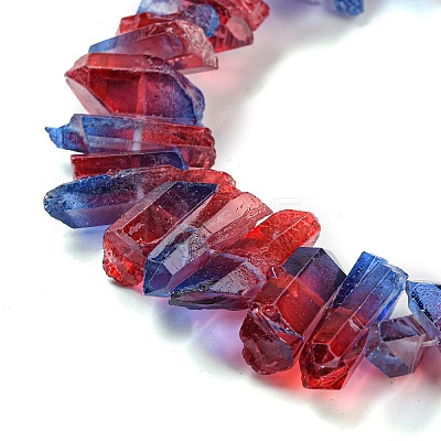 Natural Dyed Quartz Beads Strands G-G791-14K-1