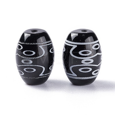 Tibetan Style dZi Beads TDZI-Z001-28-1