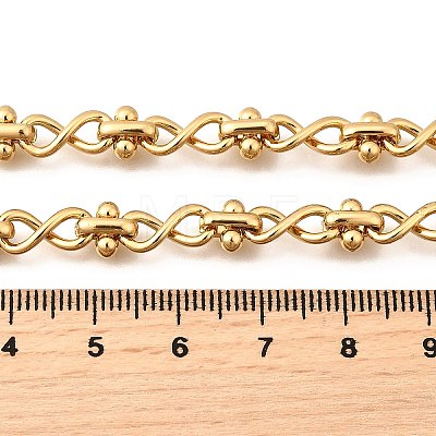 304 Stainless Steel Oval Infinity Link Chain Necklaces for Women Men NJEW-K249-20B-G-1
