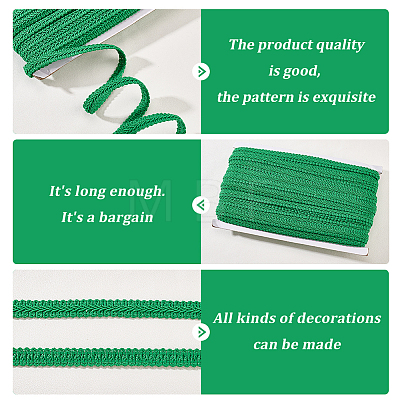 Polyester Centipede Lace Ribbons SRIB-WH0011-066B-1