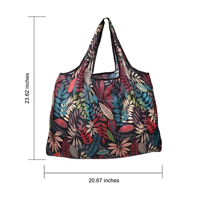 4Pcs 4 Styles Foldable Eco-Friendly Nylon Grocery Bags ABAG-SZ0001-12-1