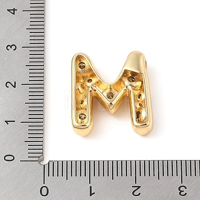 Brass Micro Pave Clear Cubic Zirconia Pendant KK-Z046-01G-M-1