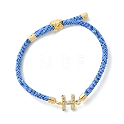 Adjustable Nylon Cord Bracelets BJEW-C096-01G-08-1