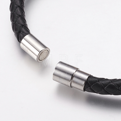 Cowhide Leather Cord Bracelets BJEW-G590-01-1