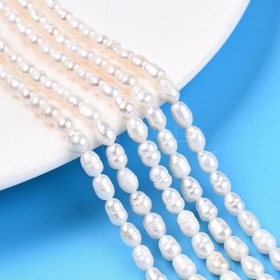 Natural Cultured Freshwater Pearl Beads Strands LS-PEAR-N012-04S-1