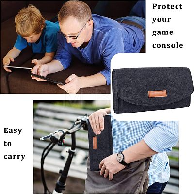 Nylon & Felt Storage Pouch Bag Protective Case ABAG-WH0042-04-1