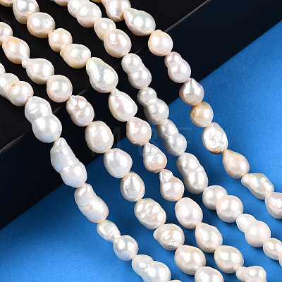 Natural Baroque Pearl Keshi Pearl Beads Strands PEAR-S020-F01-01-1