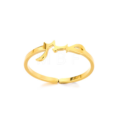 201 Stainless Steel Cuff Open Rings FS-WGFD60C-01-1