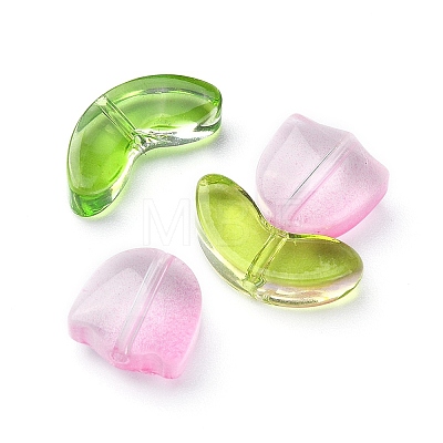 30Pcs 2 Style Transparent Glass Beads GLAA-YW0001-85-1