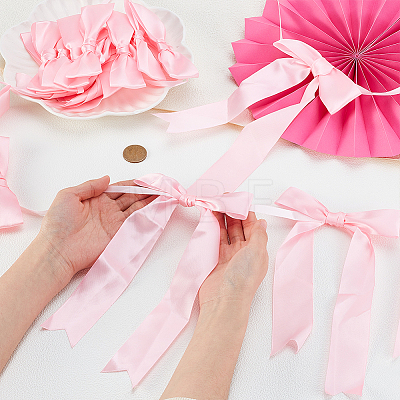 3Pcs 3 Styles Polyester Bowknot Hanging Banner OFST-ME0001-03-1