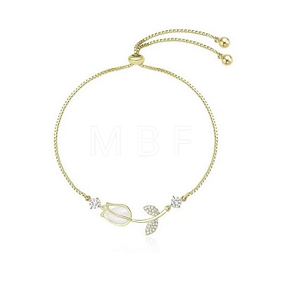 Zinc Alloy Pave Rhinestone Glass & Cat Eye Box Chain Slider Bracelets WG18DF5-01-1