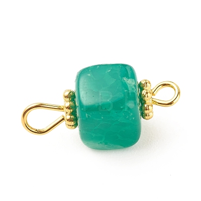 Natural Agate Connector Charms PALLOY-JF01587-02-1